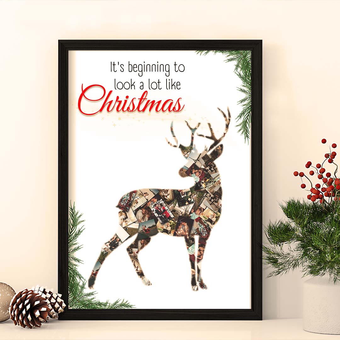 Коледен Колаж "Рудолф"