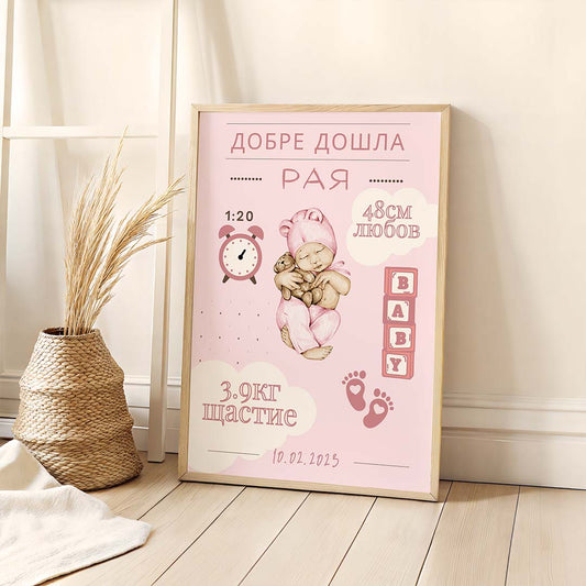 Колаж “Добре Дошло Бебче”