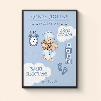 Колаж “Добре Дошло Бебче”