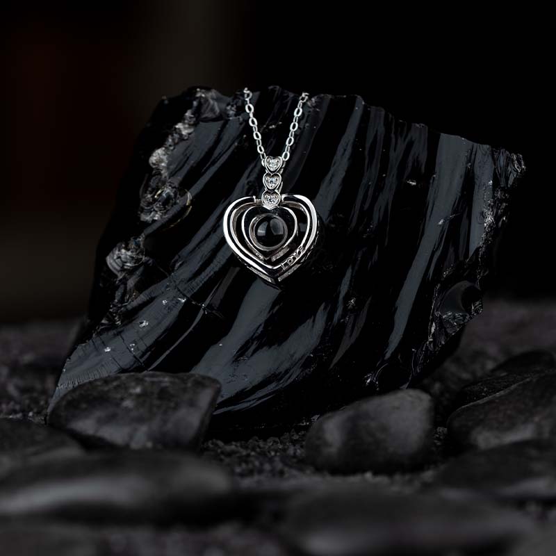 Сребърно Колие "Обичам те"