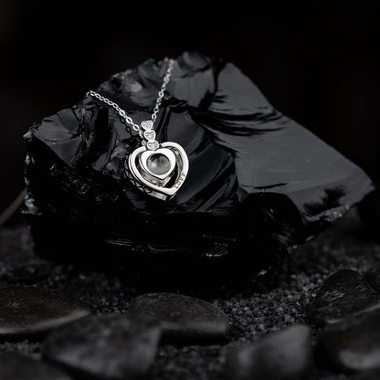 Сребърно Колие "Обичам те"